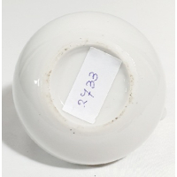 Keramiek wit olielampje met roze bloemen 